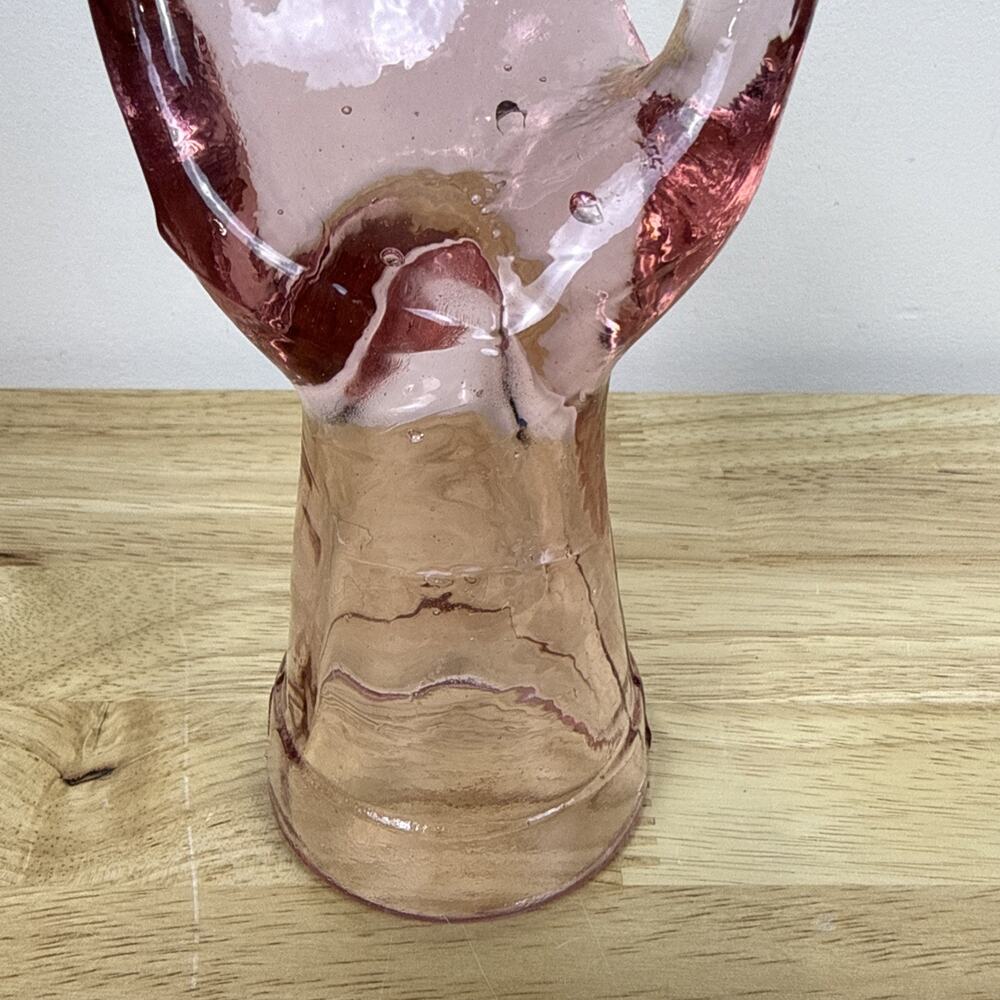 Vintage Baby Pink Depression Glass Hand Ring Mannequin Display 8” - Picture 8 of 8